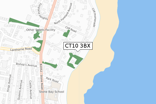 CT10 3BX map - large scale - OS Open Zoomstack (Ordnance Survey)