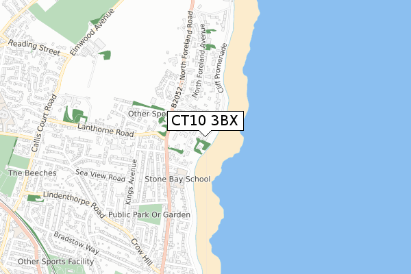 CT10 3BX map - small scale - OS Open Zoomstack (Ordnance Survey)