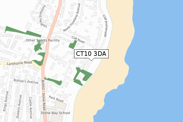 CT10 3DA map - large scale - OS Open Zoomstack (Ordnance Survey)