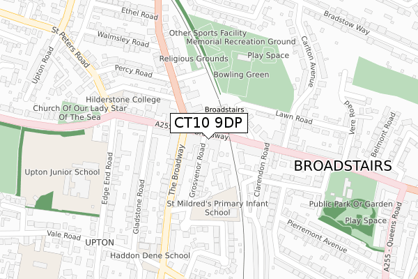 CT10 9DP map - large scale - OS Open Zoomstack (Ordnance Survey)