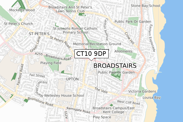 CT10 9DP map - small scale - OS Open Zoomstack (Ordnance Survey)