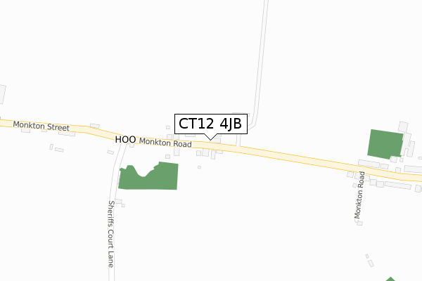 CT12 4JB map - large scale - OS Open Zoomstack (Ordnance Survey)