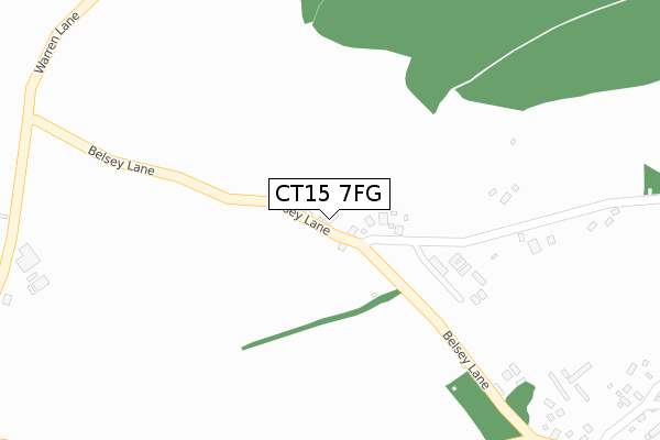 CT15 7FG map - large scale - OS Open Zoomstack (Ordnance Survey)