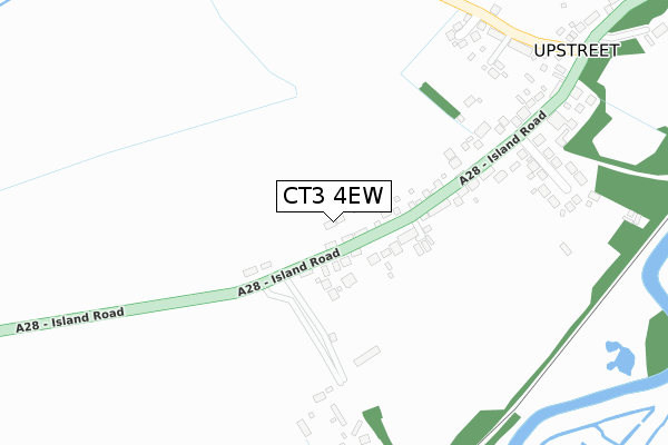 CT3 4EW map - large scale - OS Open Zoomstack (Ordnance Survey)