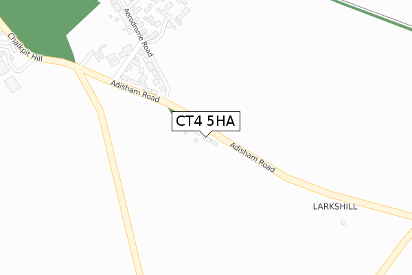 CT4 5HA map - large scale - OS Open Zoomstack (Ordnance Survey)