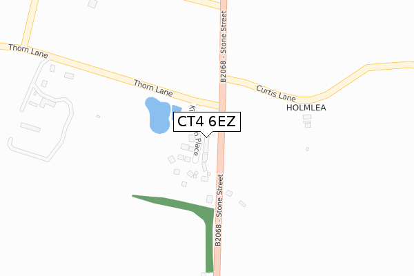 CT4 6EZ map - large scale - OS Open Zoomstack (Ordnance Survey)