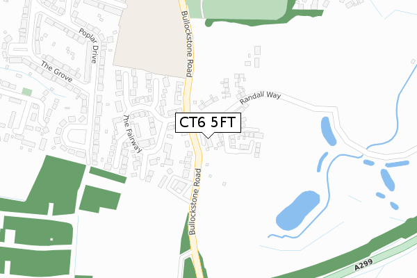 CT6 5FT map - large scale - OS Open Zoomstack (Ordnance Survey)