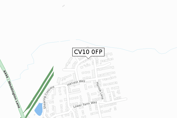 CV10 0FP map - large scale - OS Open Zoomstack (Ordnance Survey)