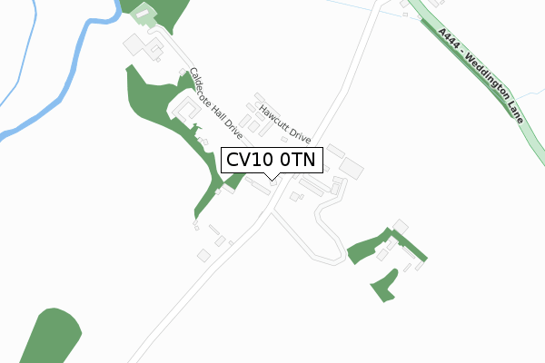 CV10 0TN map - large scale - OS Open Zoomstack (Ordnance Survey)