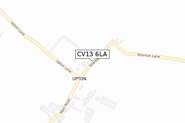 CV13 6LA map - large scale - OS Open Zoomstack (Ordnance Survey)