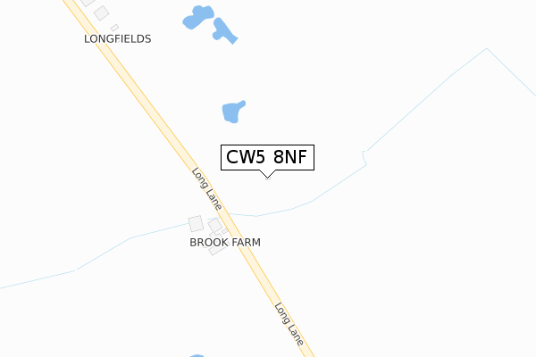 CW5 8NF map - large scale - OS Open Zoomstack (Ordnance Survey)