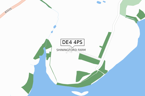 DE4 4PS map - large scale - OS Open Zoomstack (Ordnance Survey)