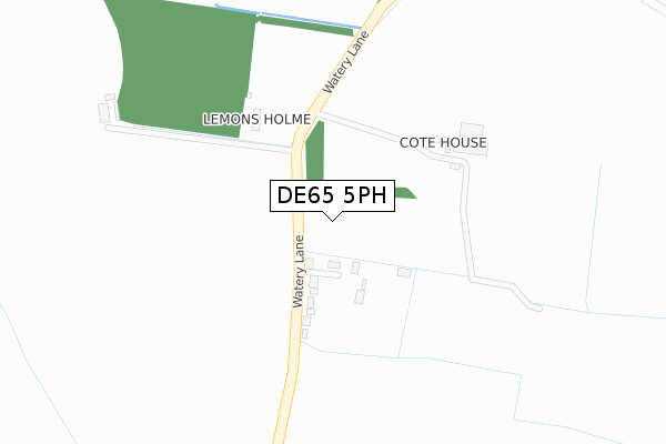 DE65 5PH map - large scale - OS Open Zoomstack (Ordnance Survey)