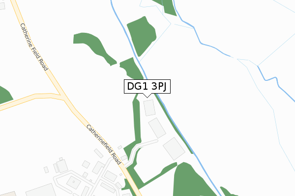 DG1 3PJ map - large scale - OS Open Zoomstack (Ordnance Survey)