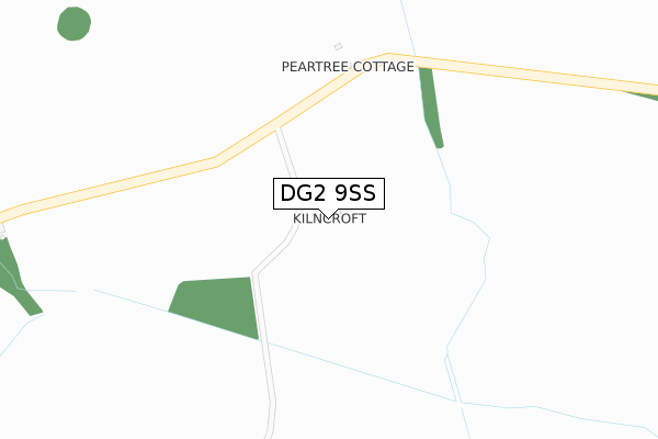 DG2 9SS map - large scale - OS Open Zoomstack (Ordnance Survey)