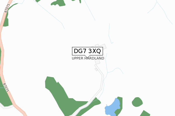 DG7 3XQ map - large scale - OS Open Zoomstack (Ordnance Survey)