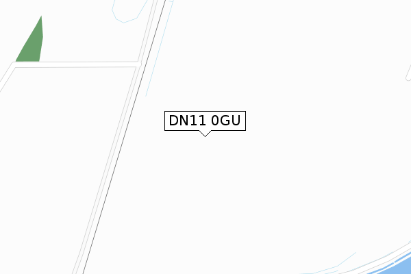 DN11 0GU map - large scale - OS Open Zoomstack (Ordnance Survey)