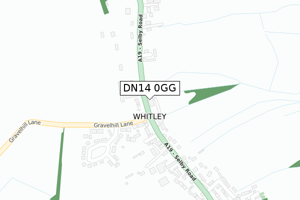 DN14 0GG map - large scale - OS Open Zoomstack (Ordnance Survey)