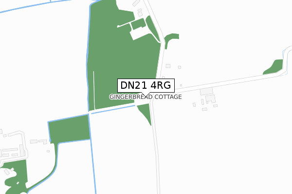 DN21 4RG map - large scale - OS Open Zoomstack (Ordnance Survey)