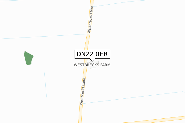 DN22 0ER map - large scale - OS Open Zoomstack (Ordnance Survey)