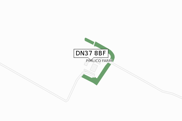 DN37 8BF map - large scale - OS Open Zoomstack (Ordnance Survey)