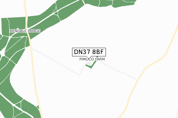 DN37 8BF map - small scale - OS Open Zoomstack (Ordnance Survey)