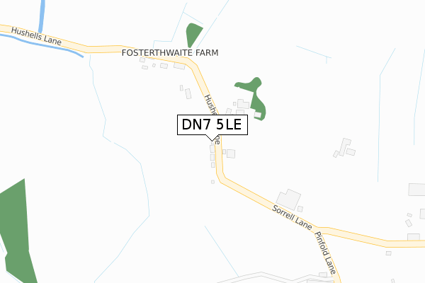 DN7 5LE map - large scale - OS Open Zoomstack (Ordnance Survey)