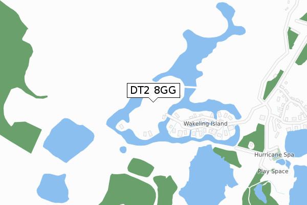 DT2 8GG map - large scale - OS Open Zoomstack (Ordnance Survey)