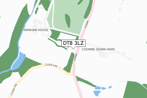 DT8 3LZ map - large scale - OS Open Zoomstack (Ordnance Survey)