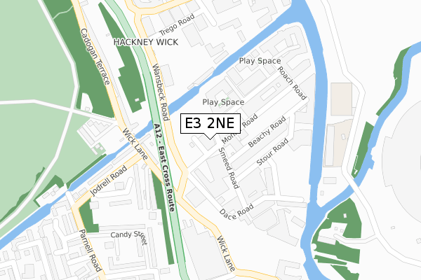 E3 2NE map - large scale - OS Open Zoomstack (Ordnance Survey)