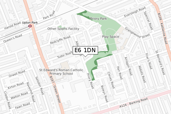 E6 1DN map - large scale - OS Open Zoomstack (Ordnance Survey)