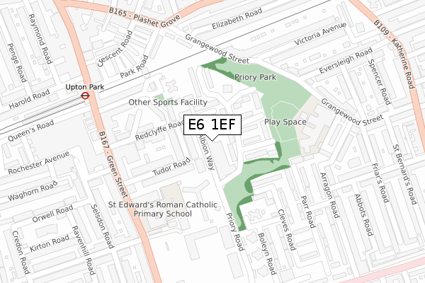 E6 1EF map - large scale - OS Open Zoomstack (Ordnance Survey)