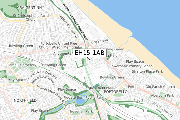 EH15 1AB map - small scale - OS Open Zoomstack (Ordnance Survey)