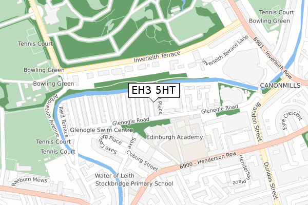 EH3 5HT map - large scale - OS Open Zoomstack (Ordnance Survey)