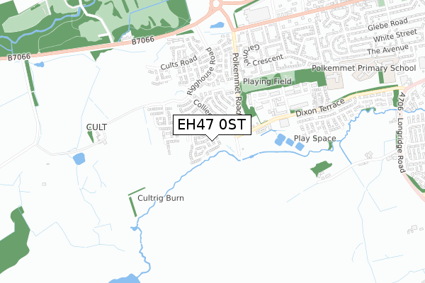 EH47 0ST map - small scale - OS Open Zoomstack (Ordnance Survey)