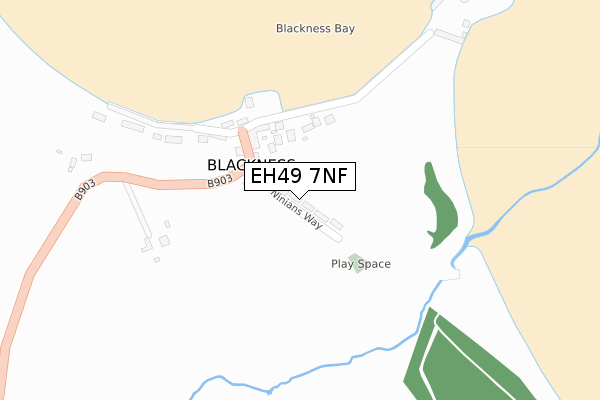 EH49 7NF map - large scale - OS Open Zoomstack (Ordnance Survey)