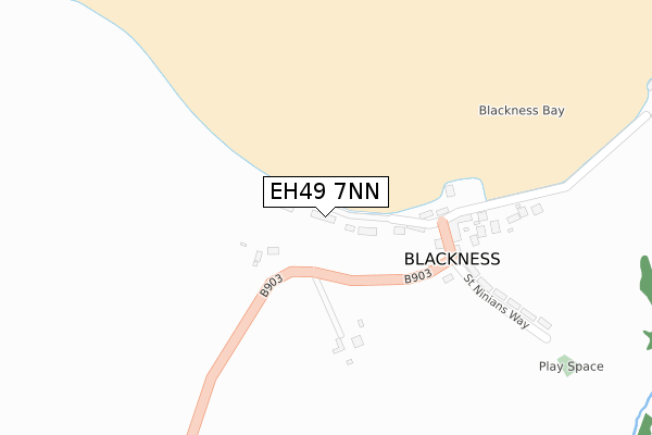 EH49 7NN map - large scale - OS Open Zoomstack (Ordnance Survey)