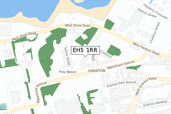 EH5 1RR map - large scale - OS Open Zoomstack (Ordnance Survey)