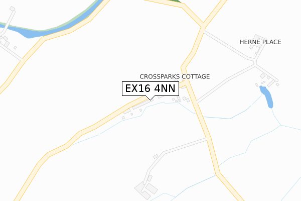 EX16 4NN map - large scale - OS Open Zoomstack (Ordnance Survey)