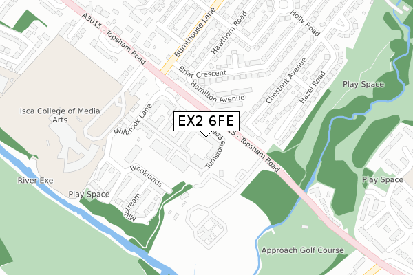 EX2 6FE map - large scale - OS Open Zoomstack (Ordnance Survey)