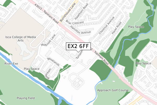 EX2 6FF map - large scale - OS Open Zoomstack (Ordnance Survey)