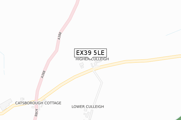 EX39 5LE map - large scale - OS Open Zoomstack (Ordnance Survey)