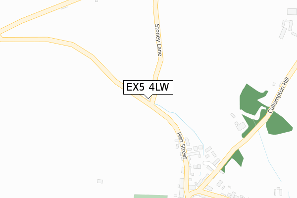 EX5 4LW map - large scale - OS Open Zoomstack (Ordnance Survey)