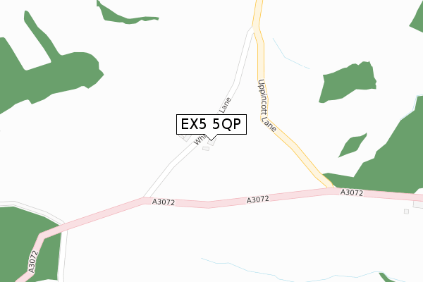 EX5 5QP map - large scale - OS Open Zoomstack (Ordnance Survey)