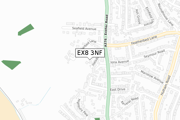 EX8 3NF map - large scale - OS Open Zoomstack (Ordnance Survey)