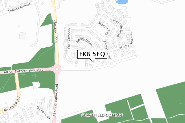 FK6 5FQ map - large scale - OS Open Zoomstack (Ordnance Survey)