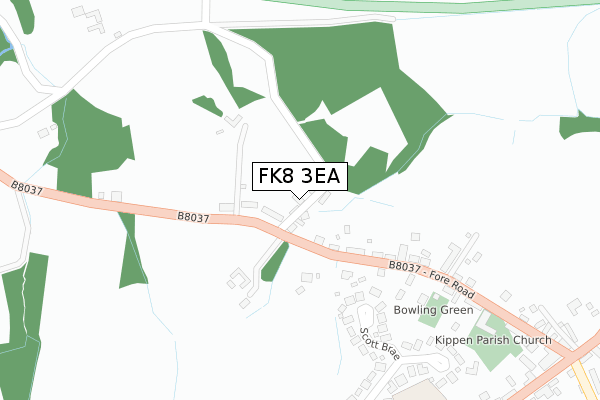 FK8 3EA map - large scale - OS Open Zoomstack (Ordnance Survey)