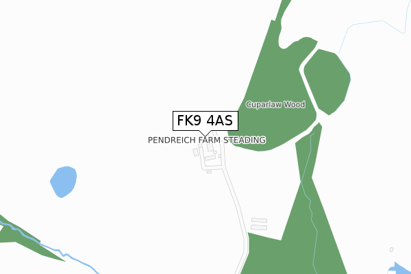 FK9 4AS map - large scale - OS Open Zoomstack (Ordnance Survey)