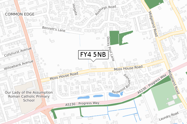 FY4 5NB map - large scale - OS Open Zoomstack (Ordnance Survey)