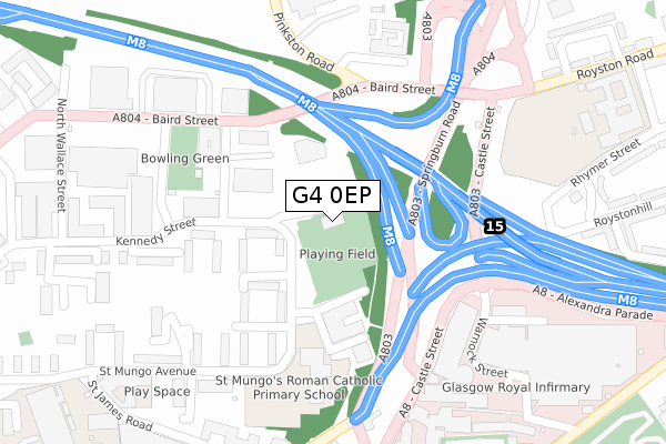 G4 0EP map - large scale - OS Open Zoomstack (Ordnance Survey)